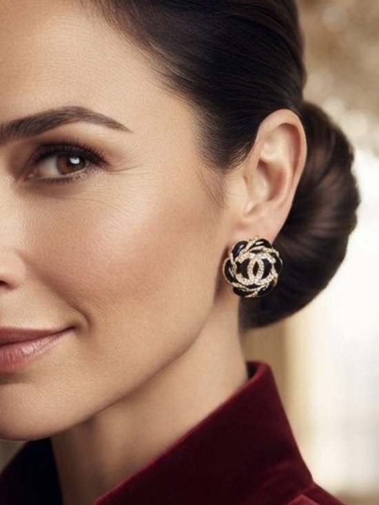 CHANEL Jewelry - CHANEL Intertwined Logo Earrings